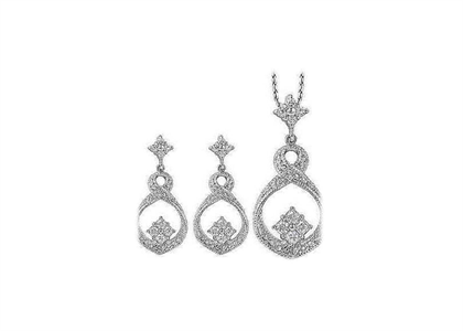 Rhodium Plated | Fashion Pendant Sets